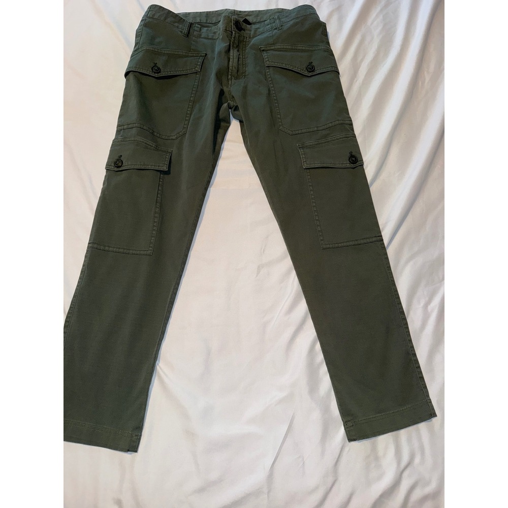 Armani Exchange Mens Olive Green Cargo Pants Size 32 Utility Straight Leg